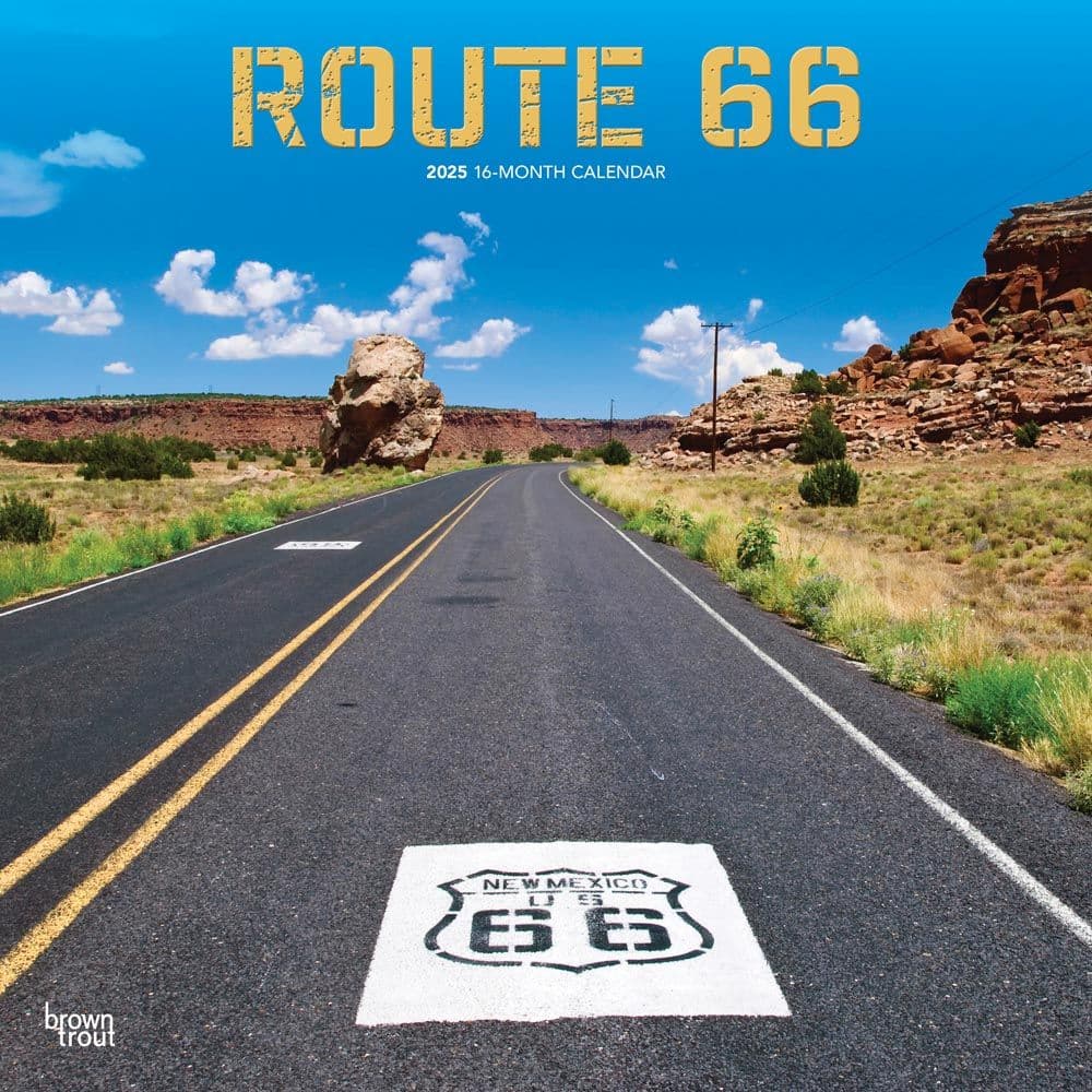 Route 66 2025 Wall Calendar Main Product Image width=&quot;1000&quot; height=&quot;1000&quot;