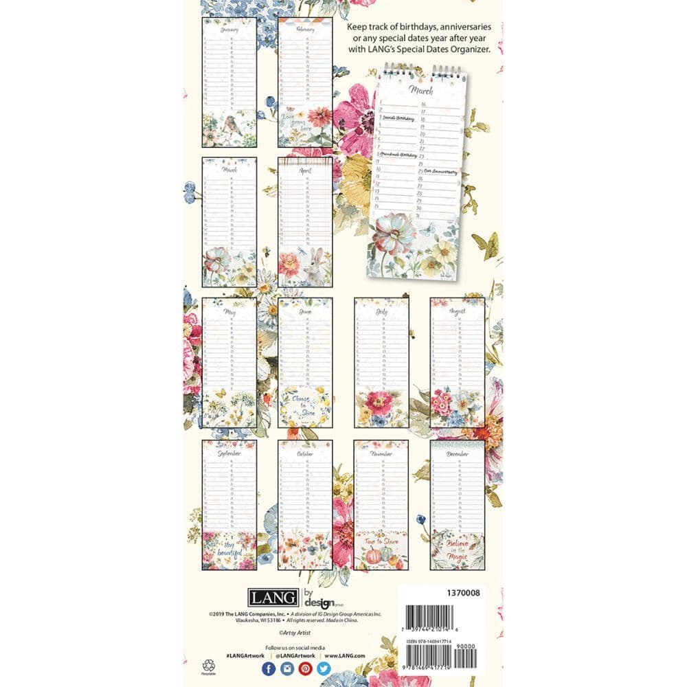 Watercolor Seasons Special Dates Organizer by Lisa Audit Alternate Image 2