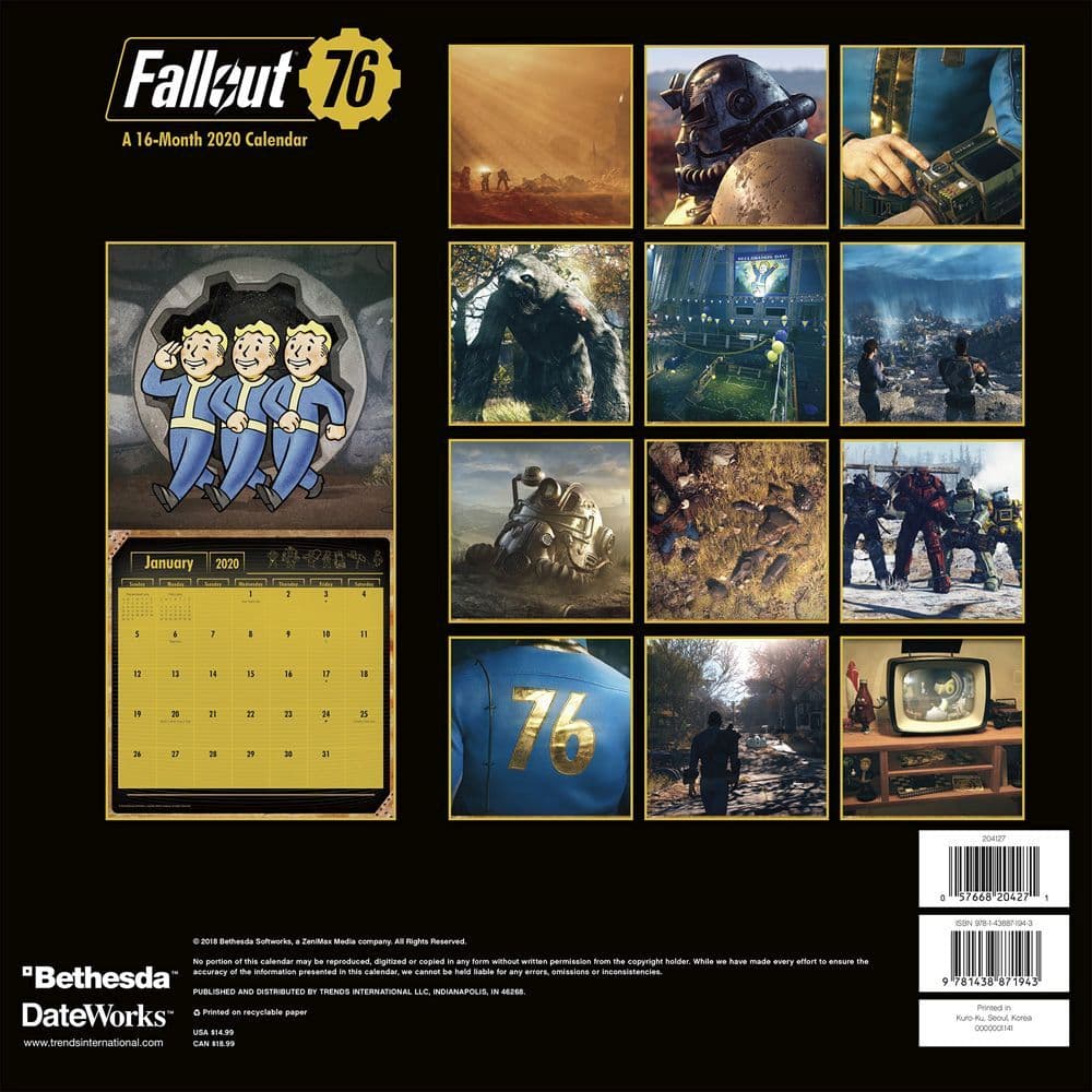 Fallout 76 Calendar