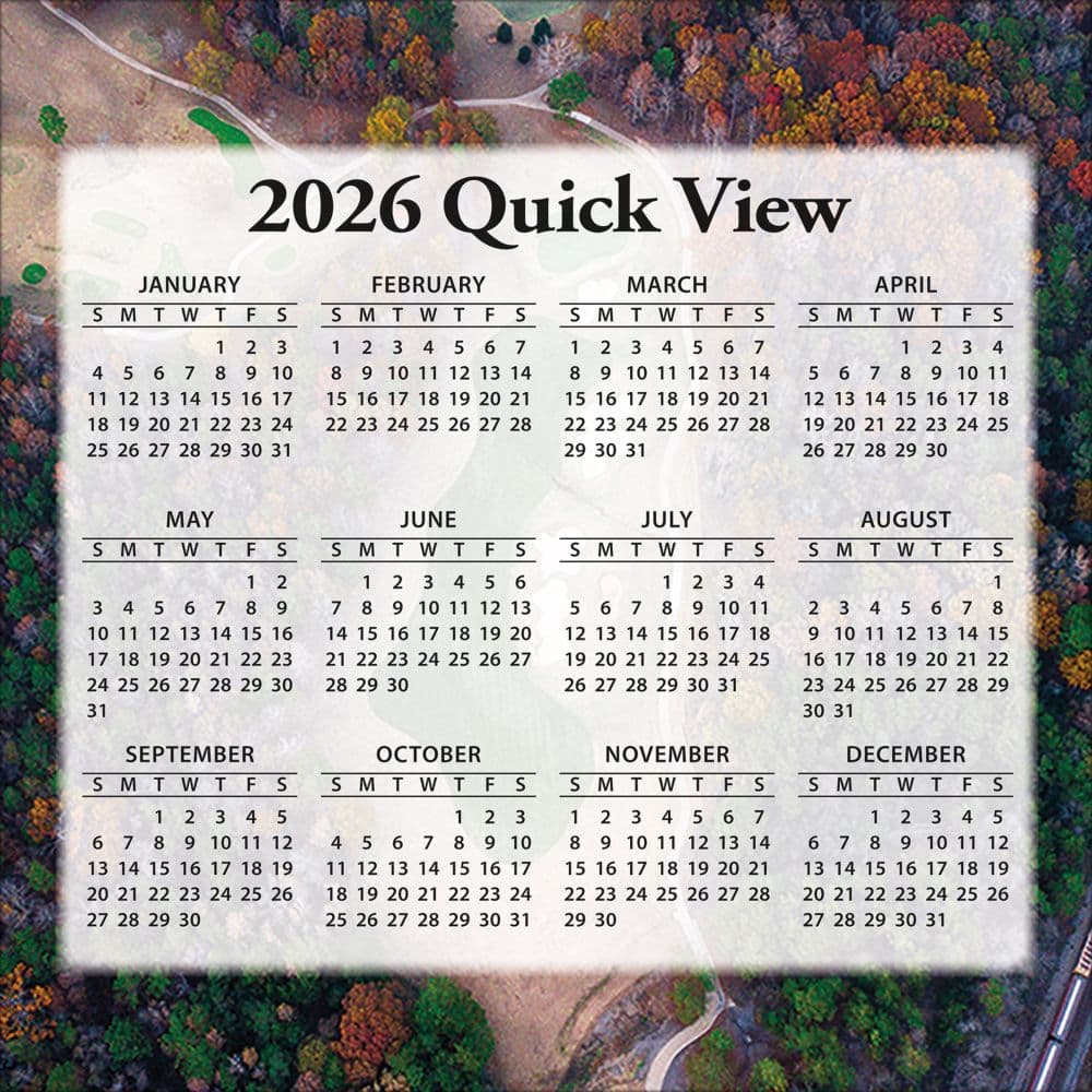 Golf Courses 2026 Desk Calendar_ALT4