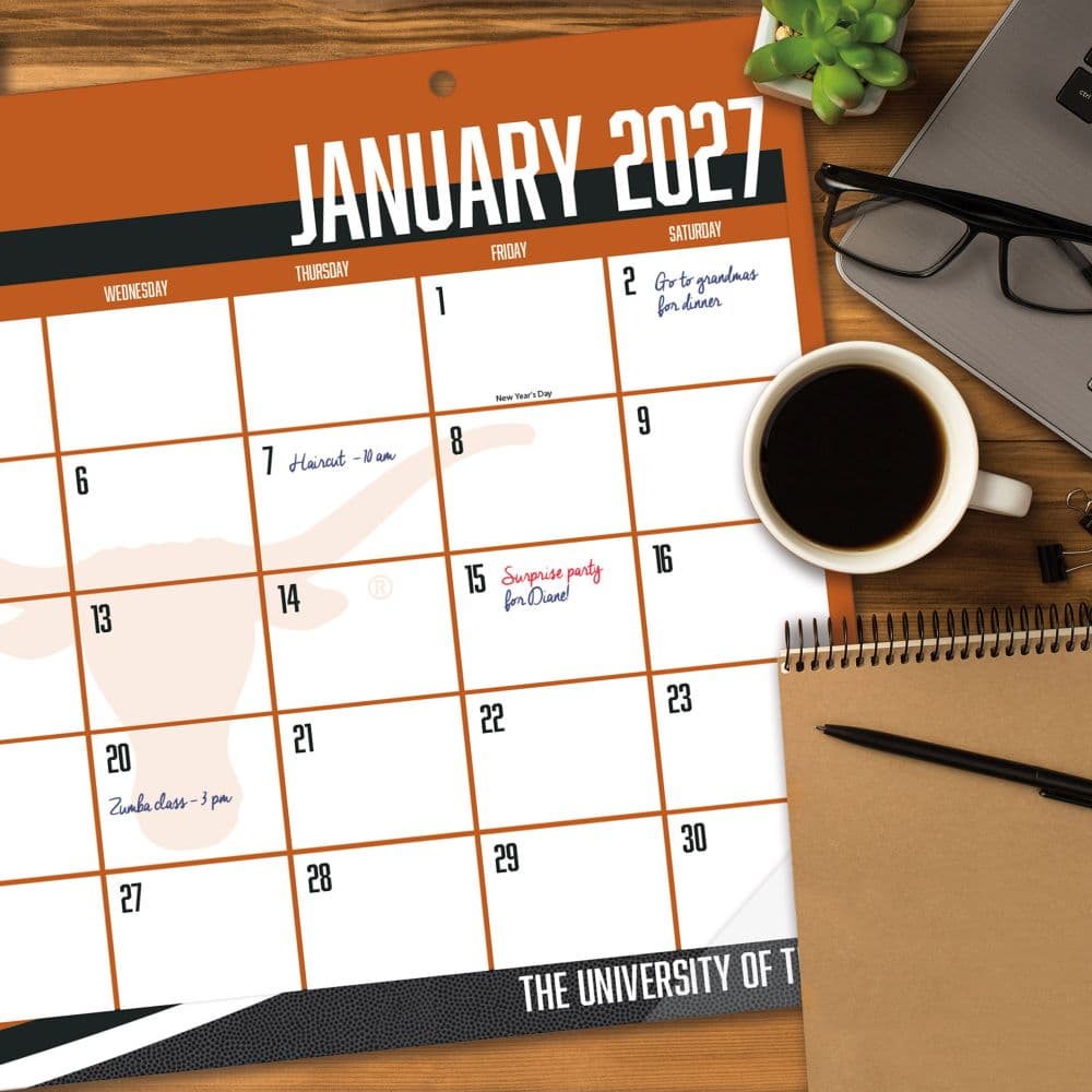 Texas Longhorns 2027 Desk Pad Fourth Alternate Image