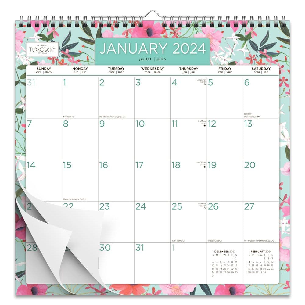 Turnowsky House Spiral 2024 Wall Calendar First Alternate Image width=&quot;1000&quot; height=&quot;1000&quot;