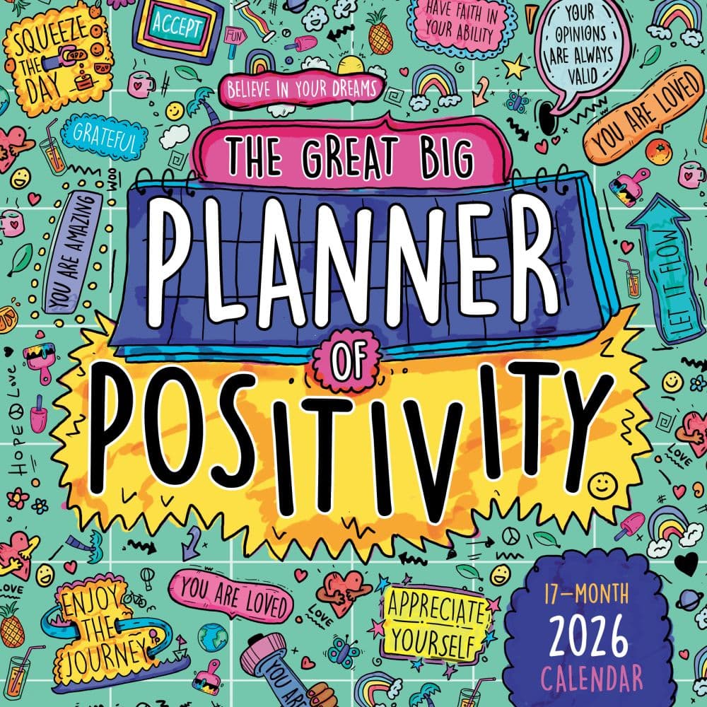 Great Big Positivity 2026 Wall Calendar_Main Image