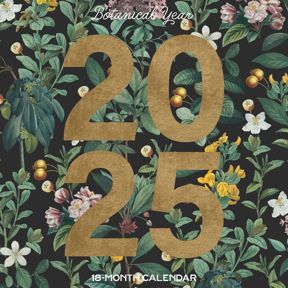 Botanical Year 2025 Wall Calendar Main Image