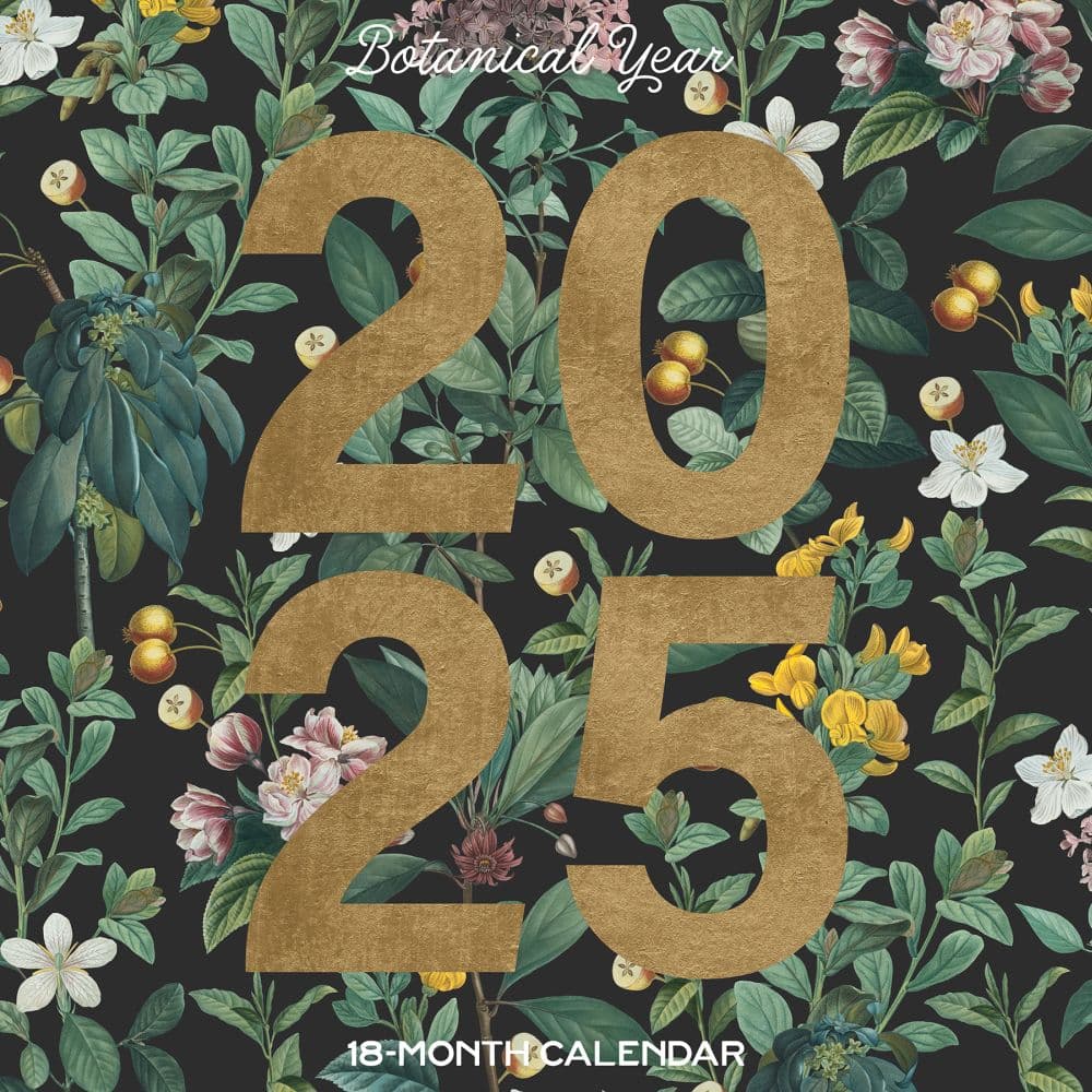 Botanical Year 2025 Wall Calendar