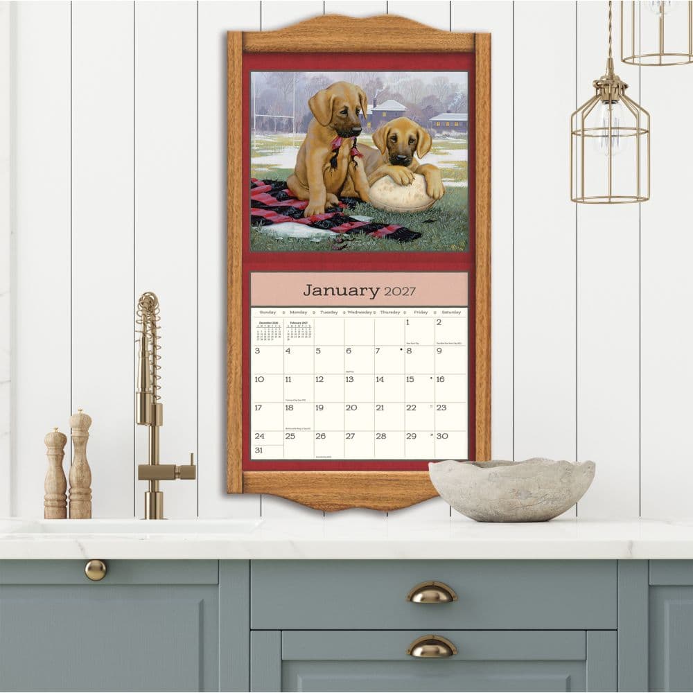 Puppy 2027 Wall Calendar by Jim Lamb Sixth Alternate Image