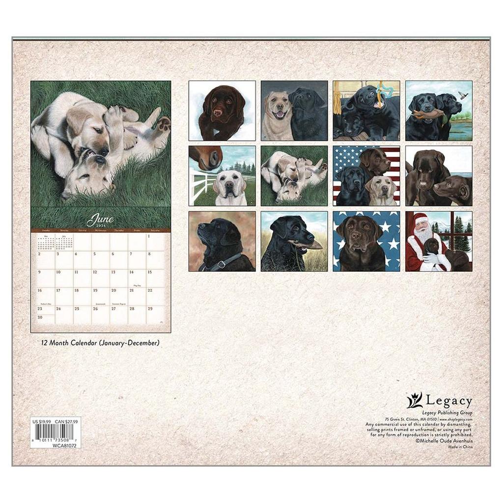 Labradors 2024 Wall Calendar First Alternate Image width=&quot;1000&quot; height=&quot;1000&quot;
