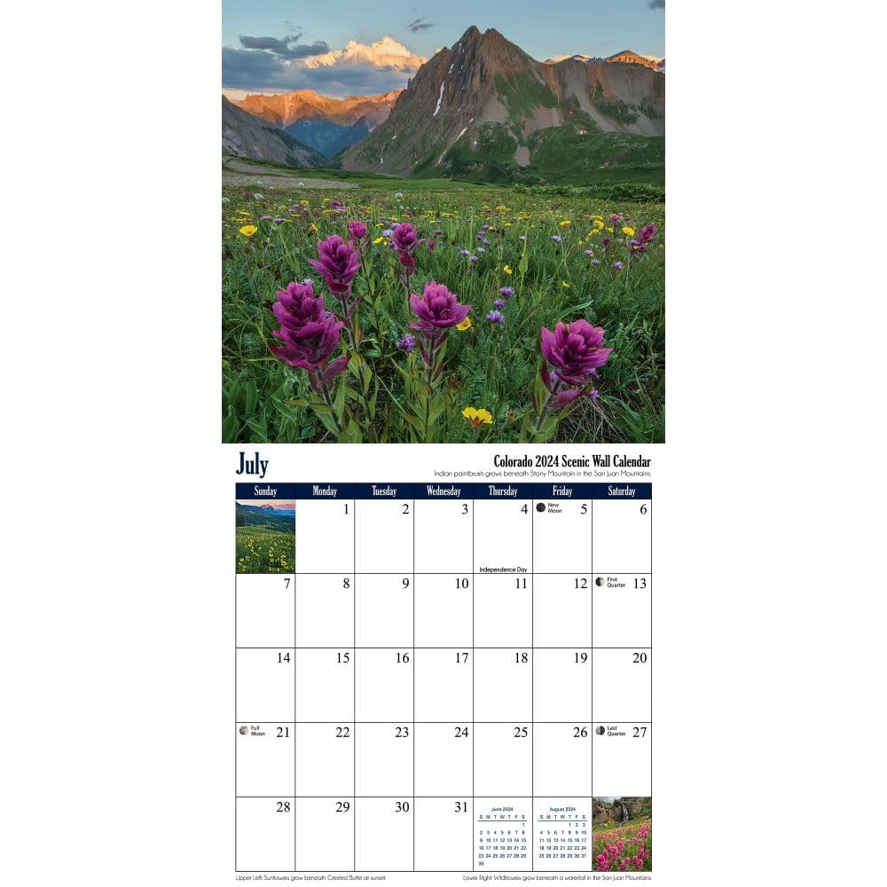 Colorado 2024 Wall Calendar