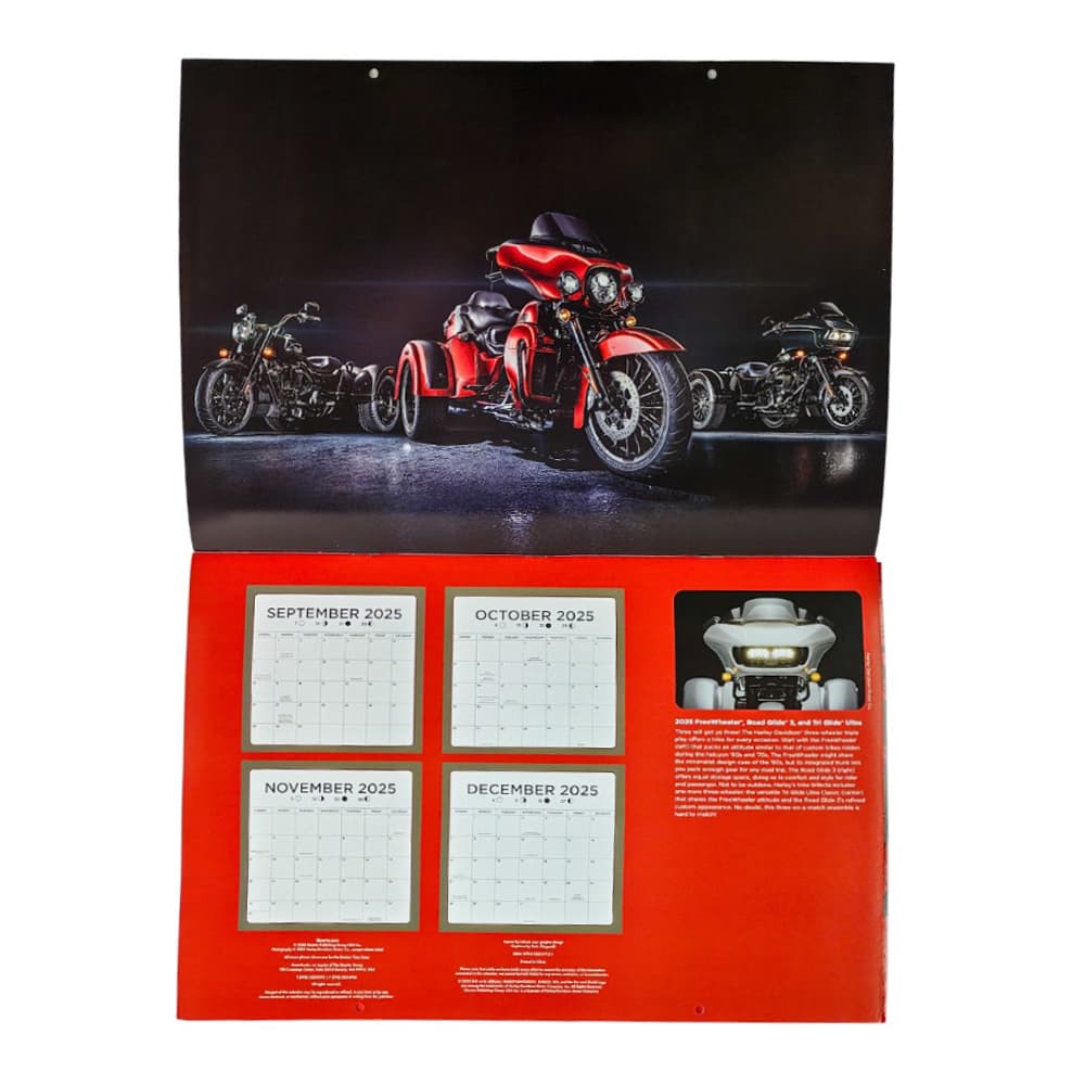 Harley Davidson Large 2026 Wall Calendar Second Alternate Image