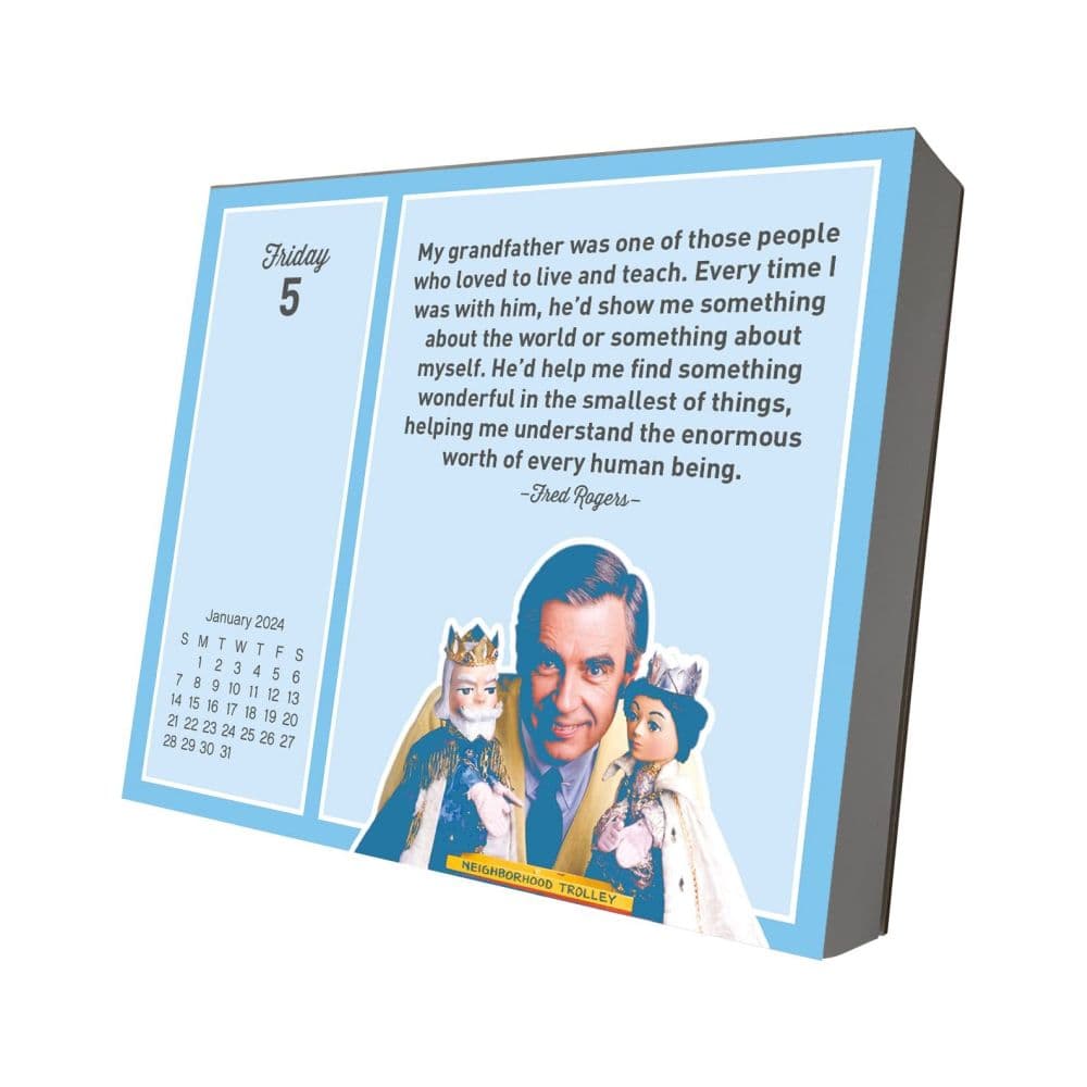 Mister Rogers 2024 Desk Calendar Third Alternate Image width=&quot;1000&quot; height=&quot;1000&quot;