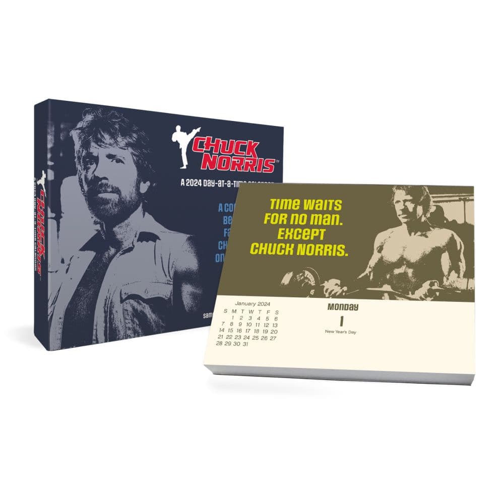 Chuck Norris 2024 Desk Calendar Main Product Image width=&quot;1000&quot; height=&quot;1000&quot;