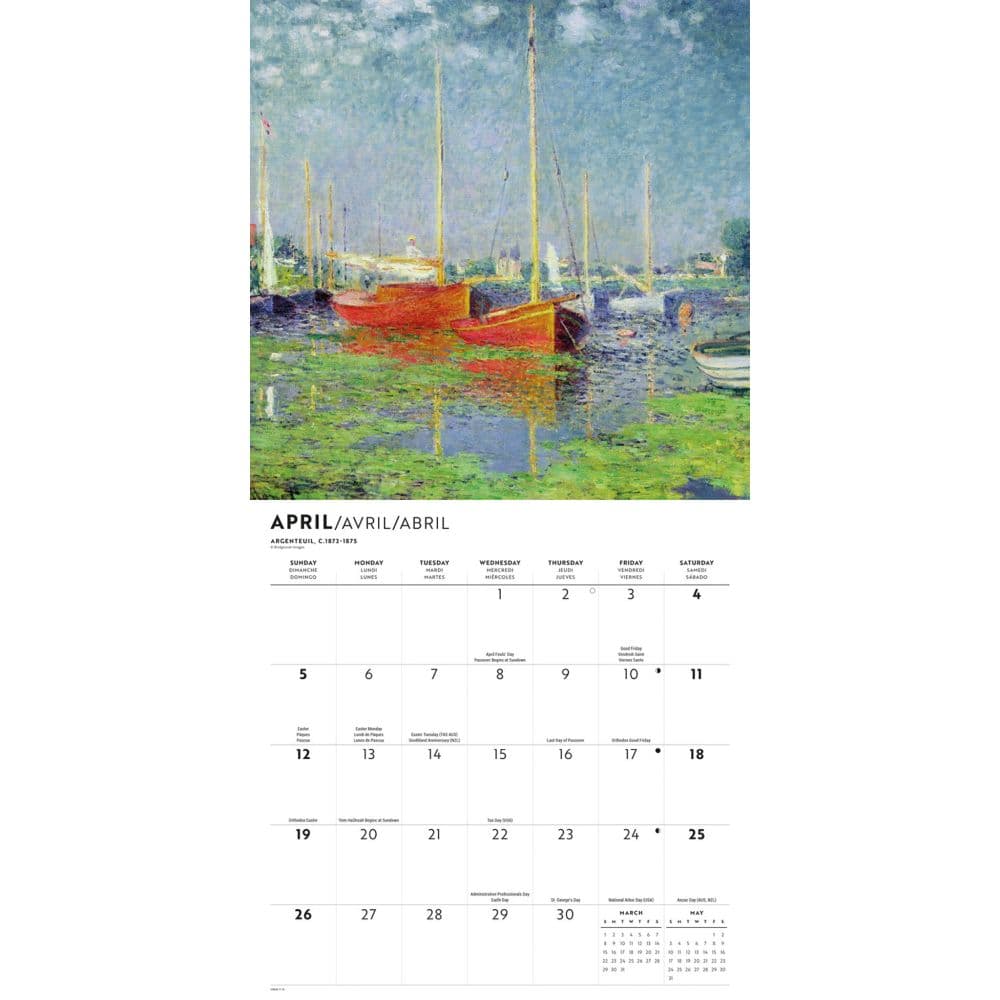 Monet 2026 Wall Calendar Third Alternate Image