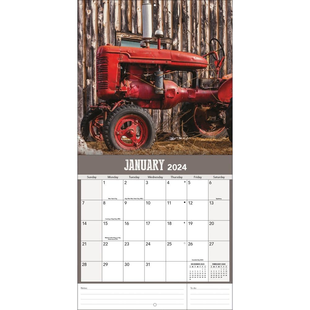 Tractors Photo 2024 Wall Calendar Second Alternate  Image width=&quot;1000&quot; height=&quot;1000&quot;