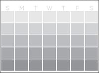 image Mondrian 17.5 X 24 Dry Erase Calendar