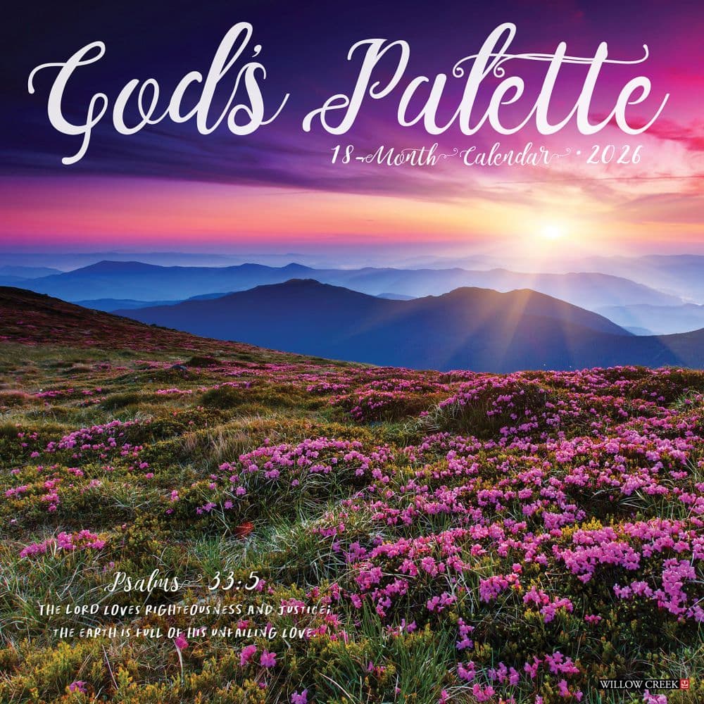 Gods Palette 2026 Wall Calendar Main Image