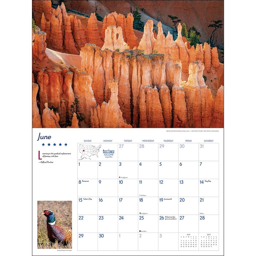 Americas National Parks Deluxe 2025 Wall Calendar Third Alternate Image width="1000" height="1000"