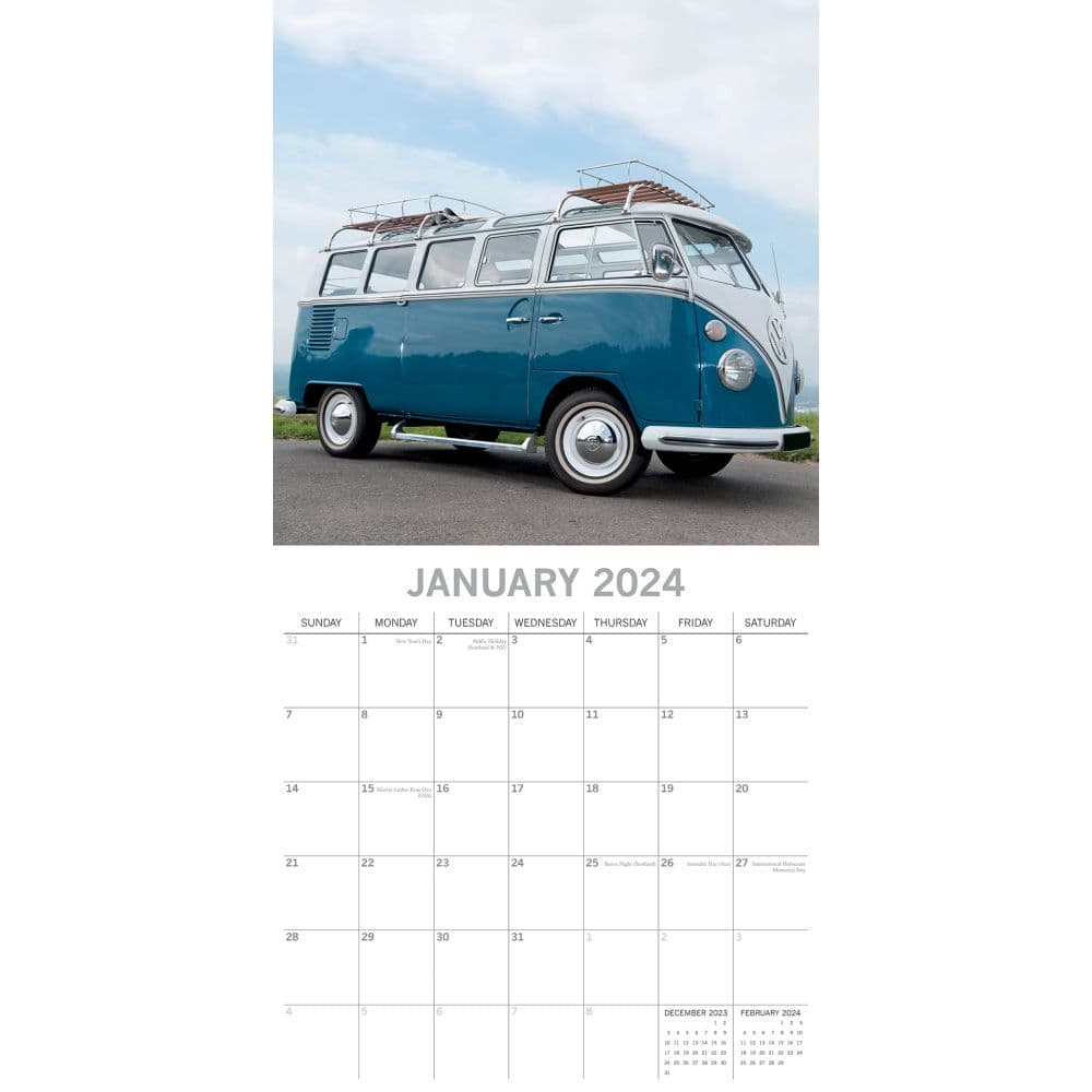 Camper Vans 2024 Wall Calendar