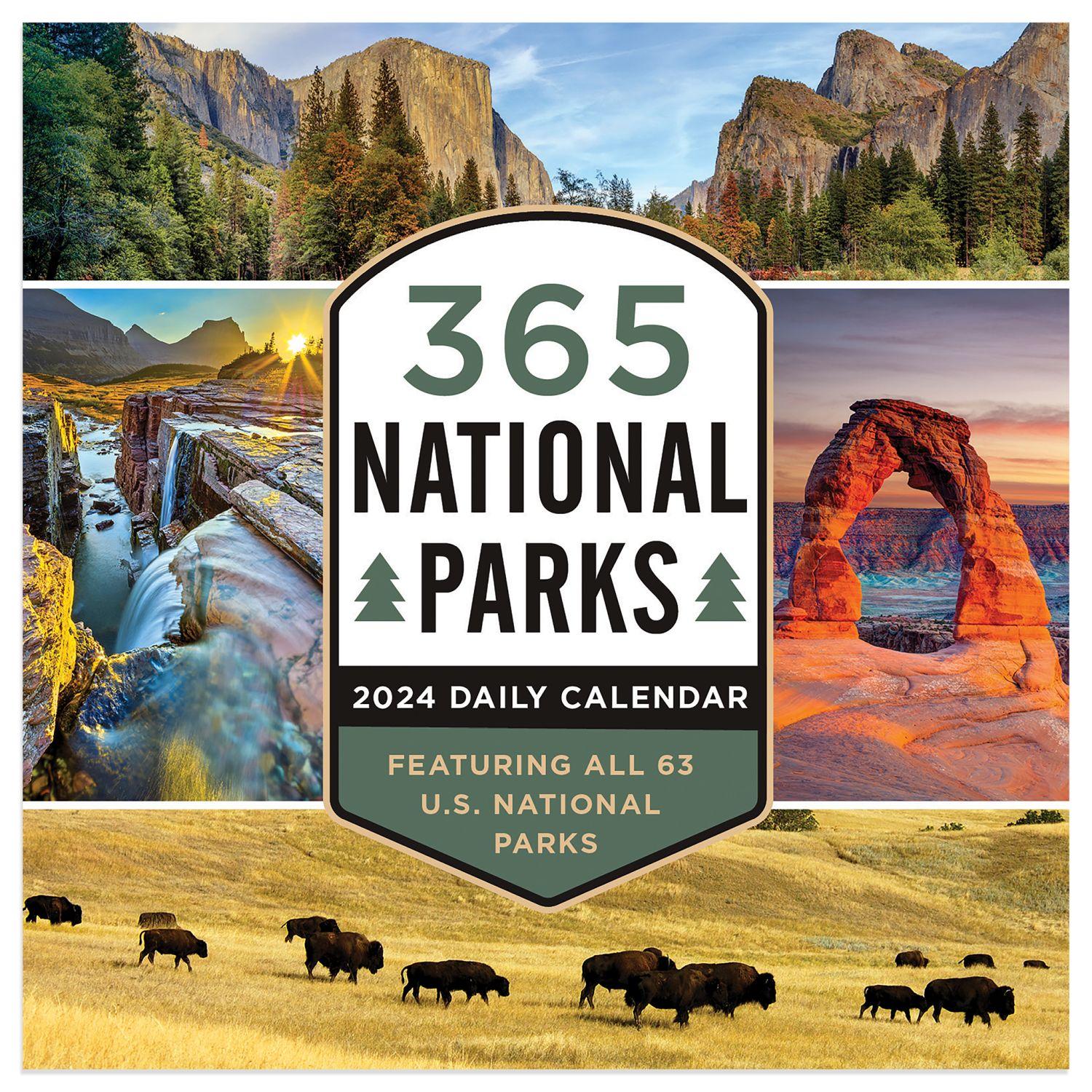 365 National Parks 2024 Desk Calendar
