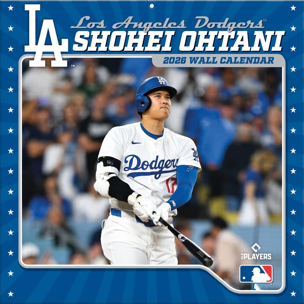 MLB Shohei Ohtani 2026 Wall Calendar Main Product Image