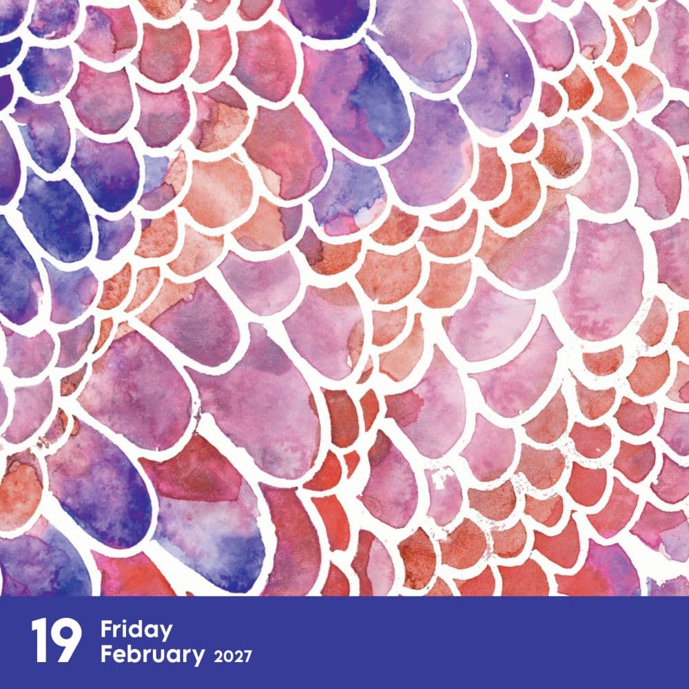 Year of Reverse Coloring 2027 Desk Calendar First Alternate Image