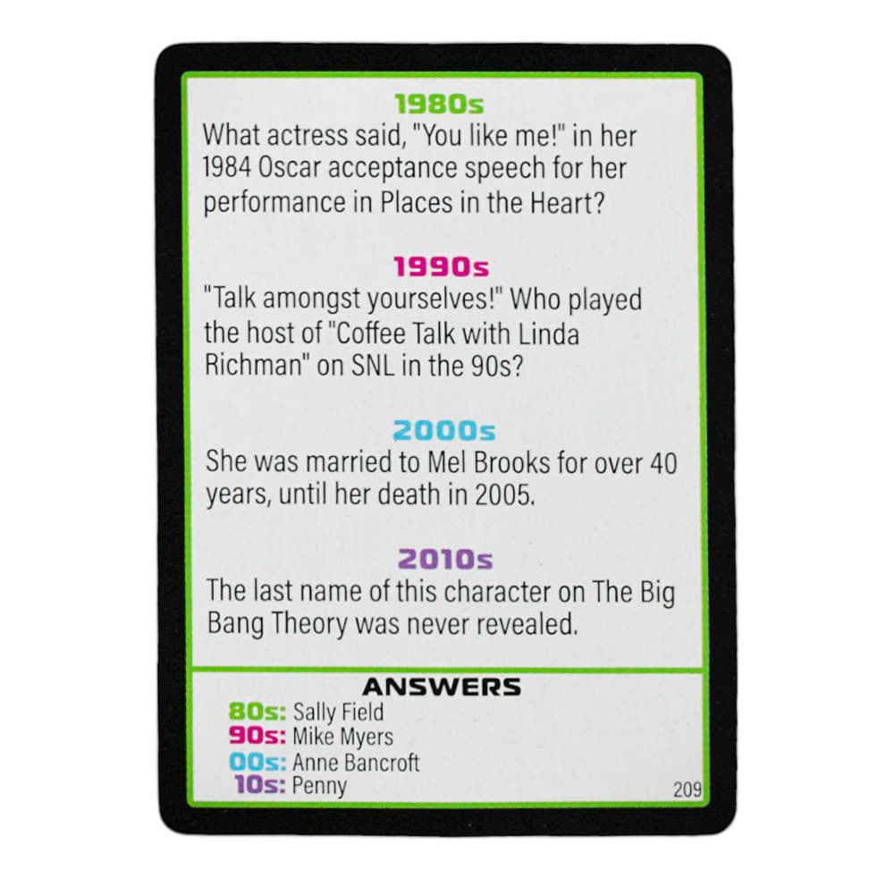 Decades of Trivia Game Sixth Alternate Image