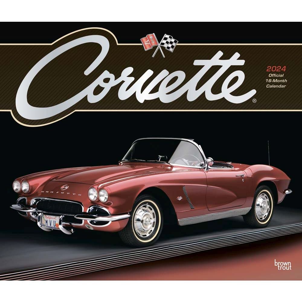 Corvette Deluxe 2025 Wall Calendar