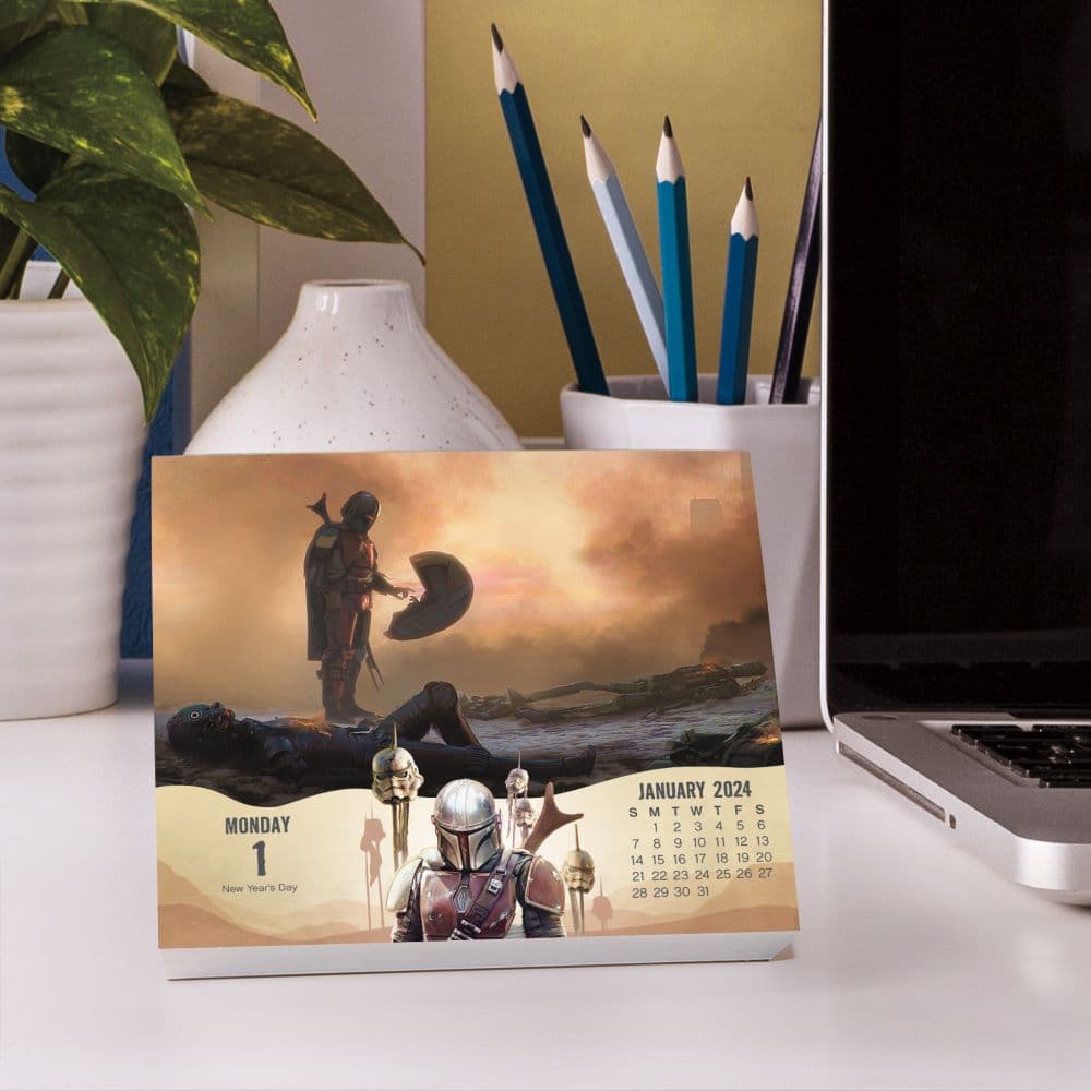 Mandalorian The Child SW 2024 Desk Calendar