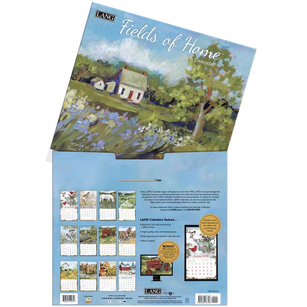 Fields of Home 2026 Wall Calendar by Susan Winget_ALT3