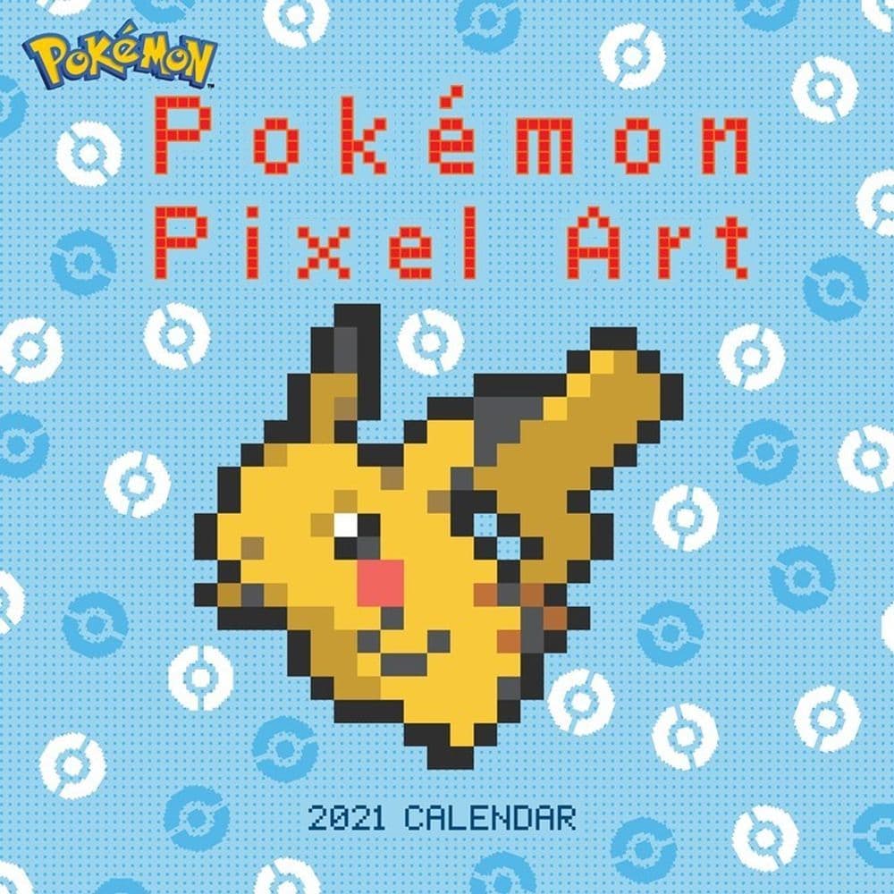 Pokemon Pixel Art Wall Calendar Calendars Com