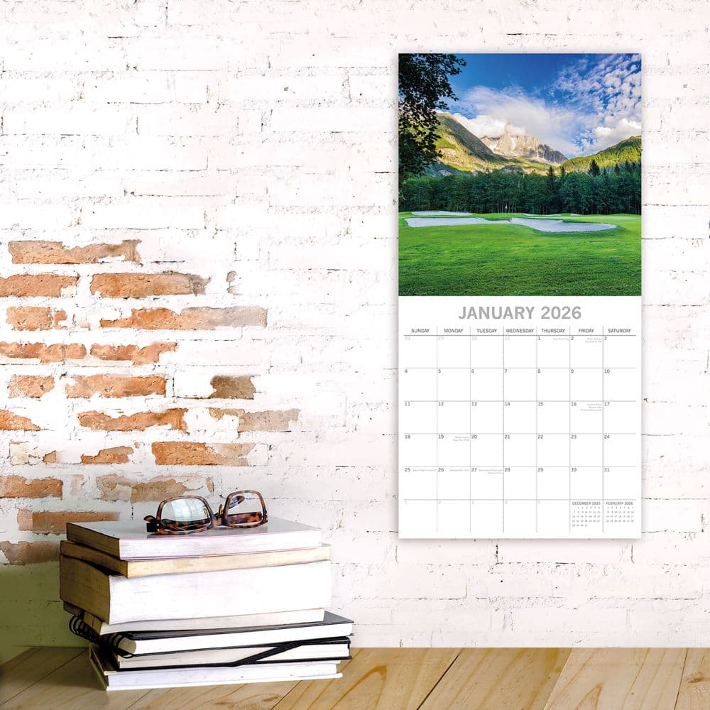 World of Golf 2026 Wall Calendar Second Alternate Image