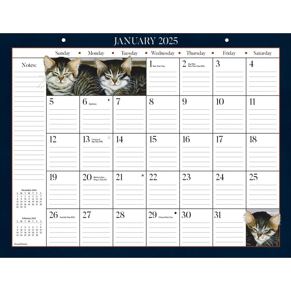 American Cat by Lowell Herrero 2025 Desk Pad First Alternate Image width=&quot;1000&quot; height=&quot;1000&quot;