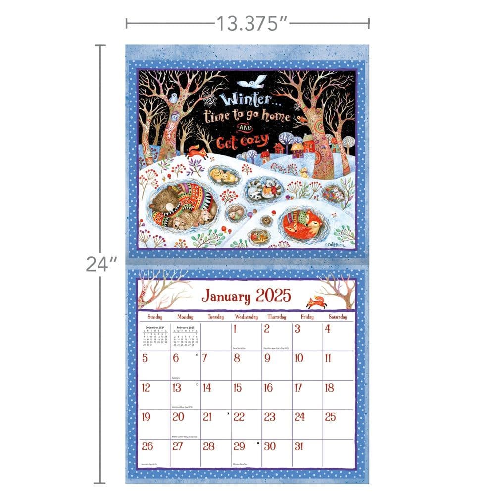 Simple Inspirations by Debi Hron 2025 Wall Calendar - Calendars.com