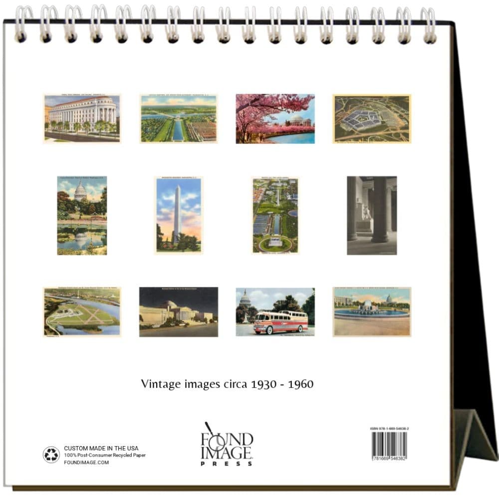 Washington DC Nostalgic 2026 Easel Desk Calendar First Alternate Image