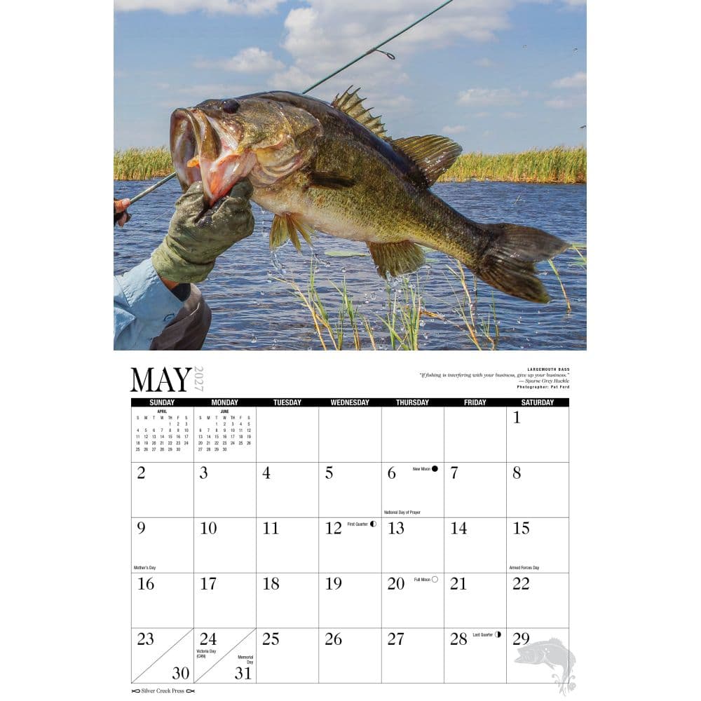 Bass 2027 Wall Calendar Second Alternate Image