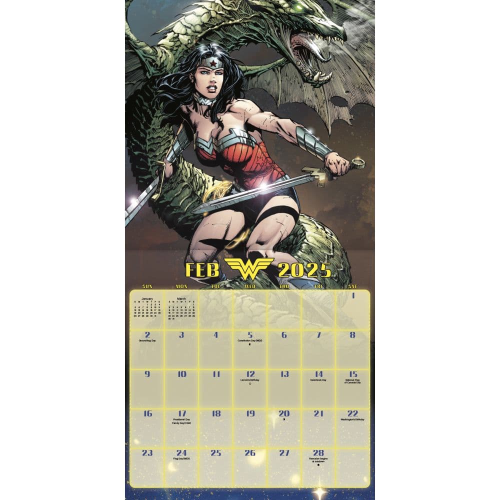 Wonder Woman 2025 Wall Calendar Second Alternate Image width=&quot;1000&quot; height=&quot;1000&quot;