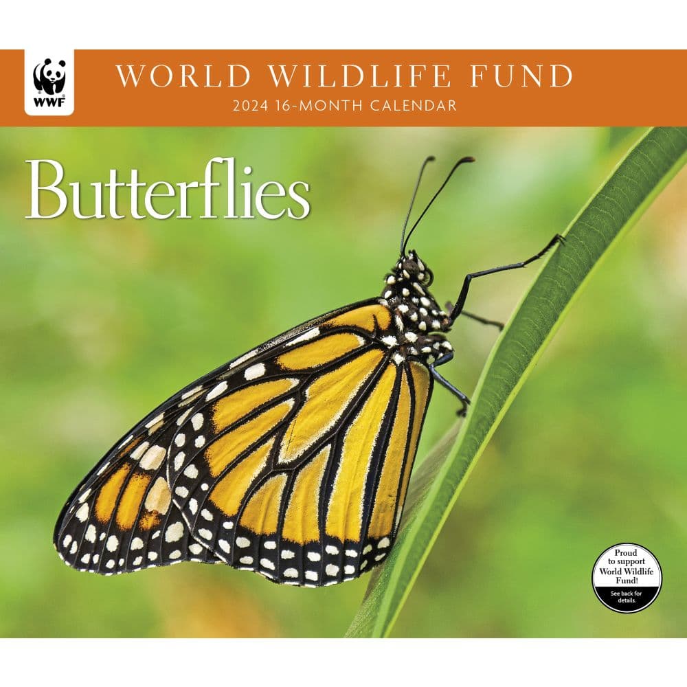 Butterflies WWF 2024 Wall Calendar