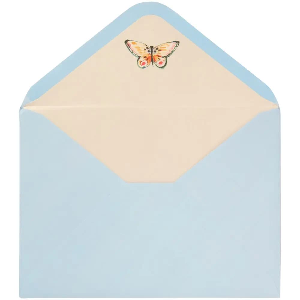 Butterfly Garden Birthday Card envelope