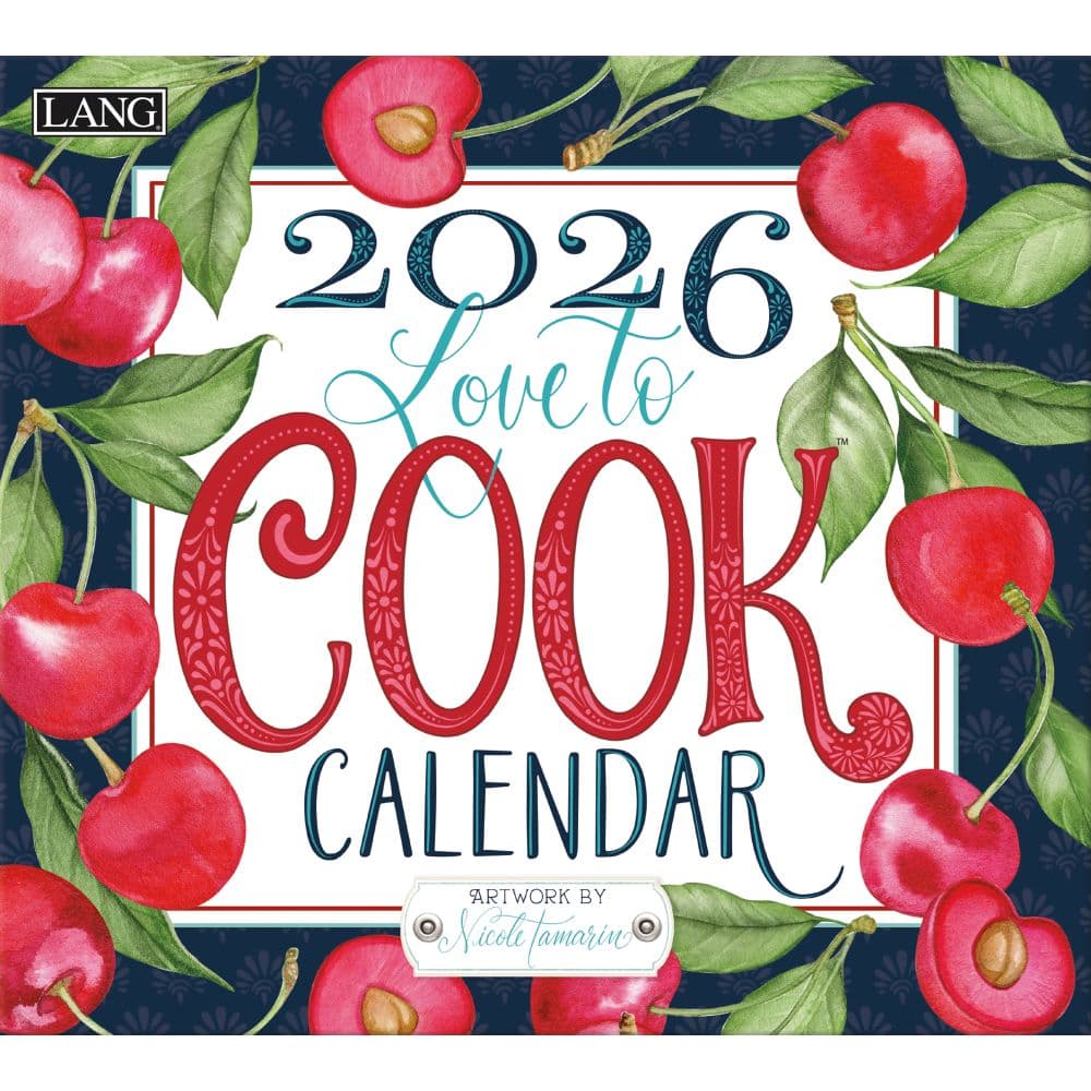 thumbnail image 2 of Love To Cook 2026 Wall Calendar - Nicole Tamarin Artwork With Chefs & Kitchen Scenes 2 of 14
