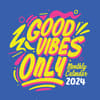 image Good Vibes Only 2024 Wall Calendar Main Product Image width=&quot;1000&quot; height=&quot;1000&quot;