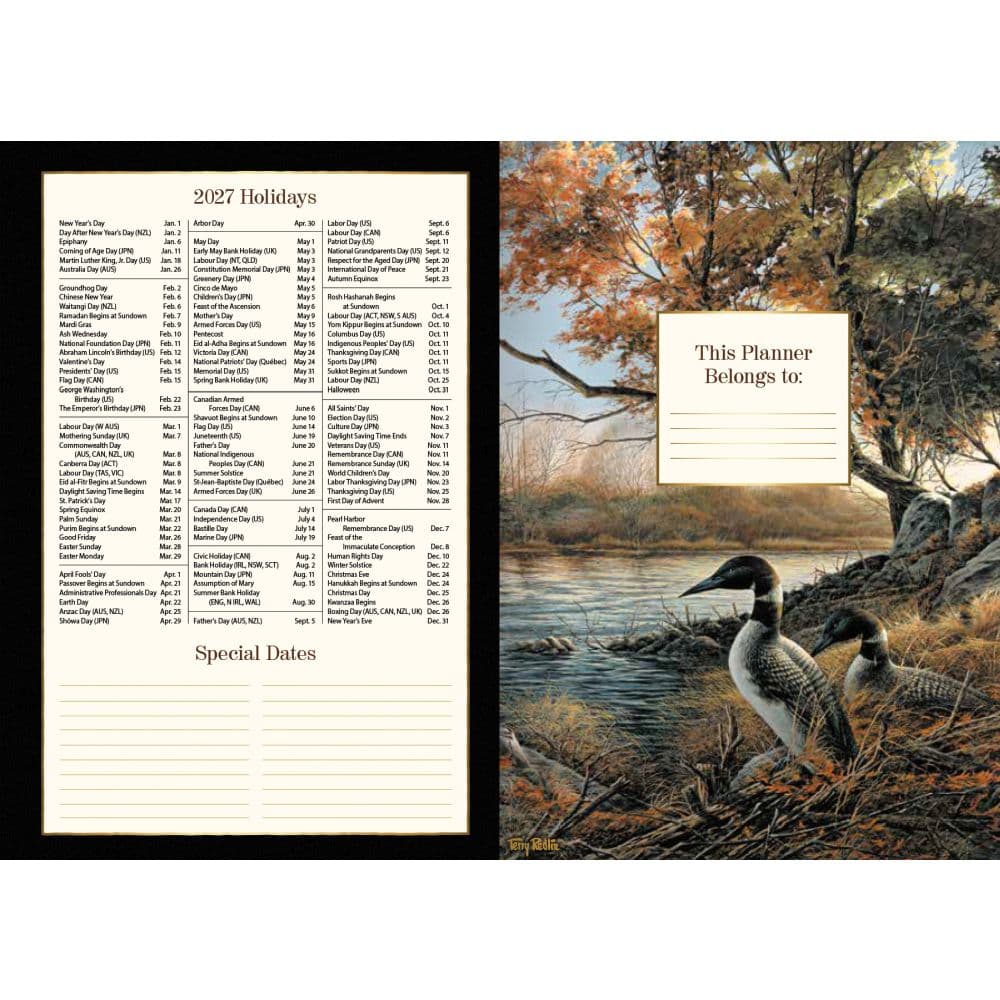 Terry Redlin 2027 Monthly Pocket Planner Third Alternate Image