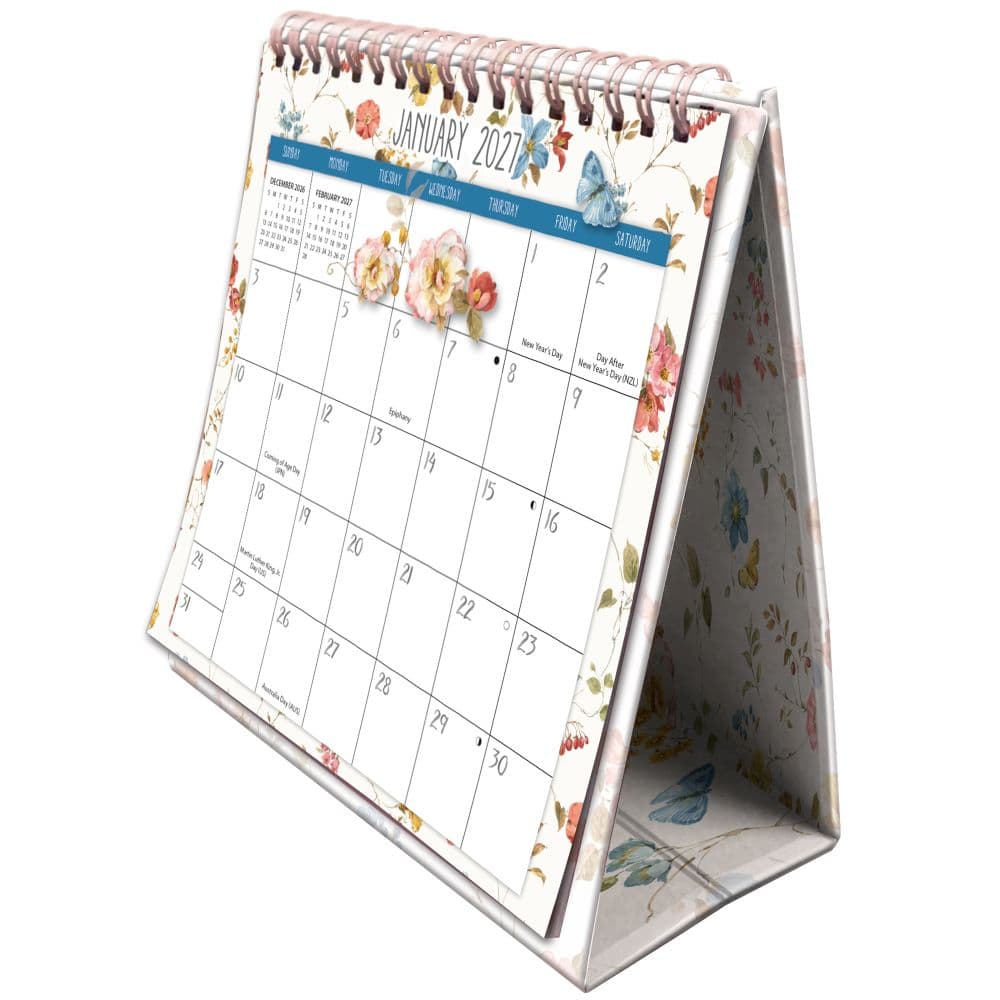 Watercolor Wonder 2027 Easel Desk Calendar by Lisa Audit