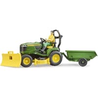image John Deere Lawn Tractor with Trailer and Figure