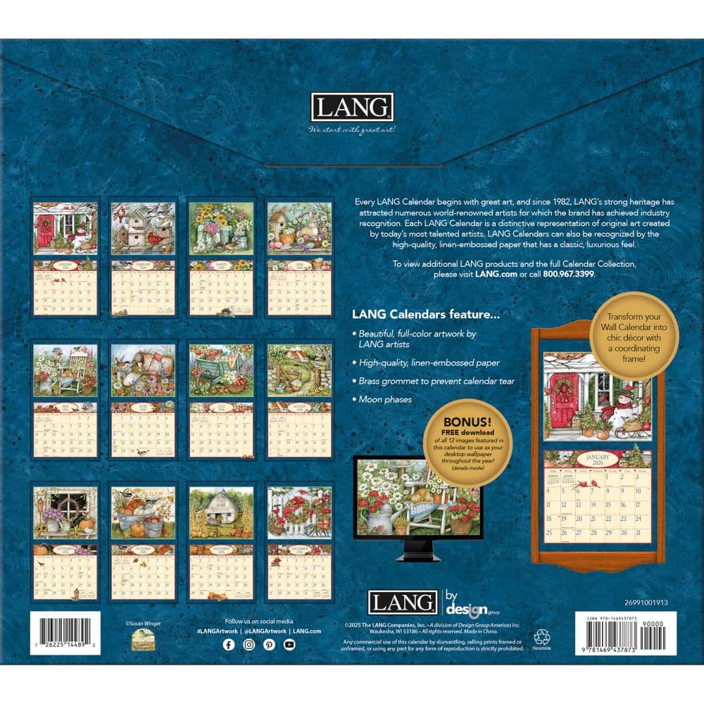 Heart and Home 2026 Wall Calendar by Susan Winget_ALT2