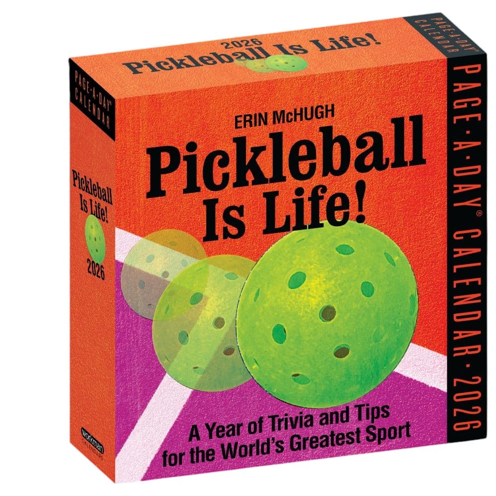 Pickleball Is Life 2026 Desk Calendar Main Product Image