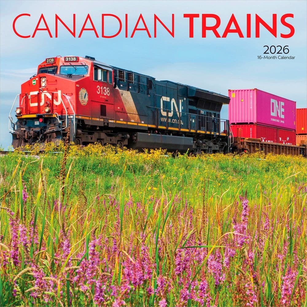 Trains Canadian 2026 Wall Calendar Main Product Image