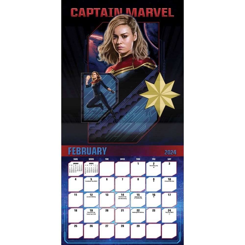 Marvels Captain Marvel 2 2024 Wall Calendar Third Alternate Image width=&quot;1000&quot; height=&quot;1000&quot;