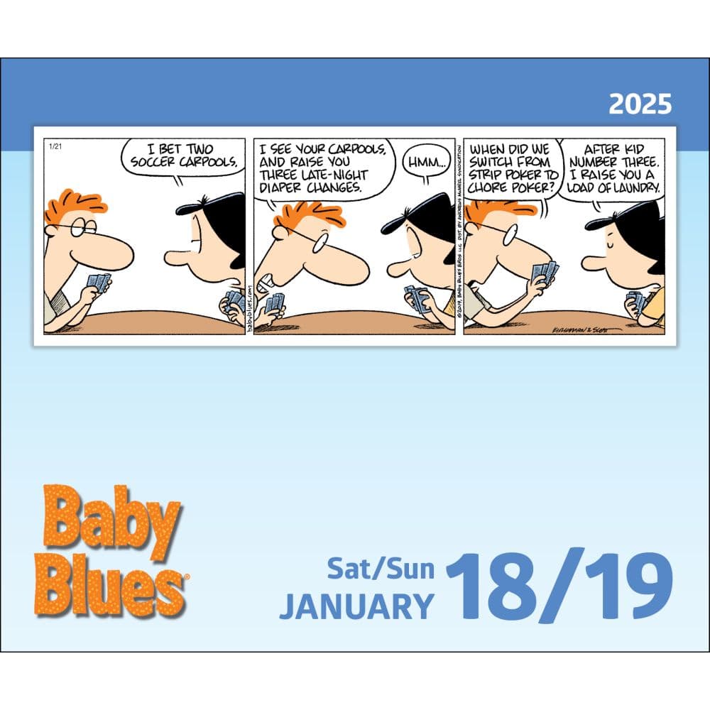 Baby Blues 2025 Desk Calendar First Alternate Image width=&quot;1000&quot; height=&quot;1000&quot;