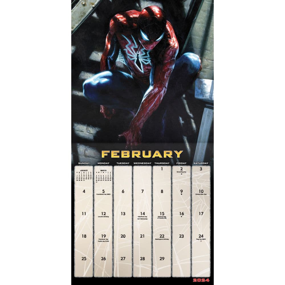 SpiderMan 2024 Wall Calendar