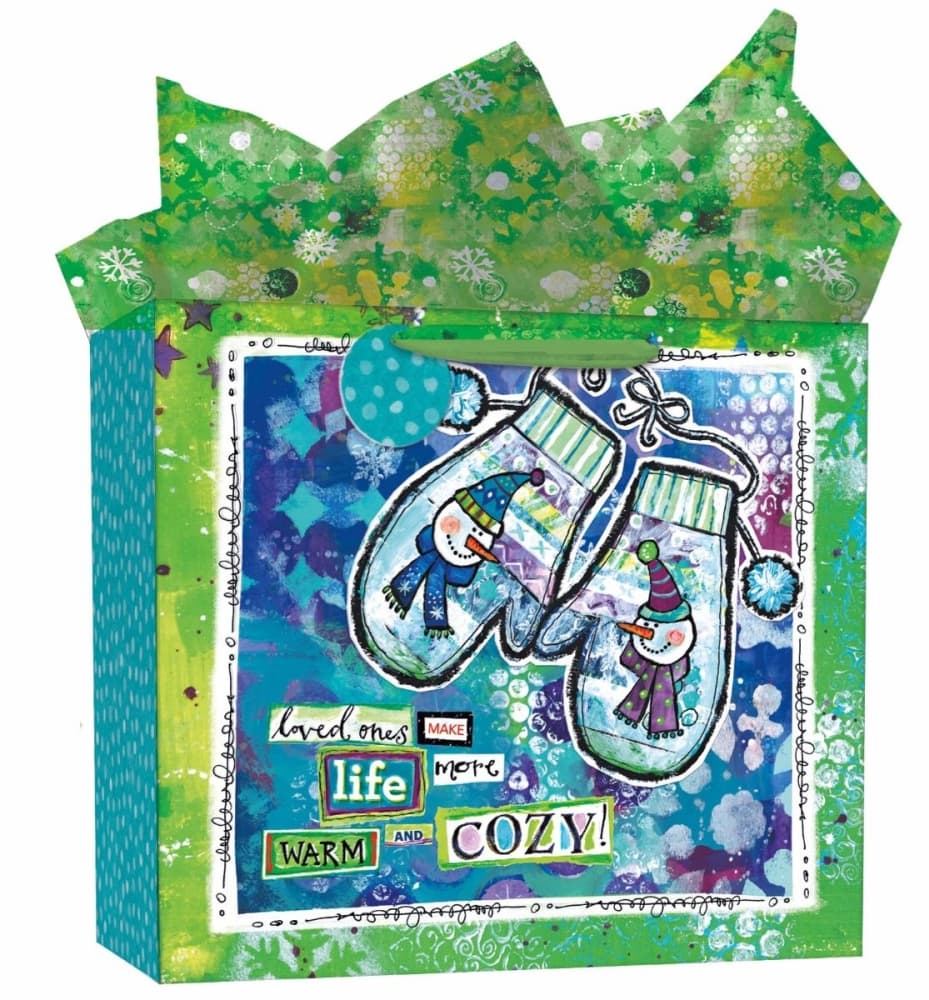 Happy Christmas Extra Large Gift Bag by Lori Siebert Main Image