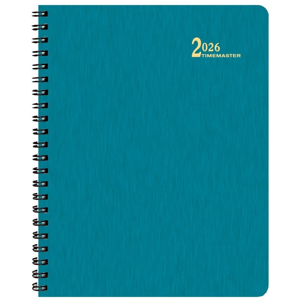 Turquoise Shimmer Medium Time Master 2026 Planner Main Product Image